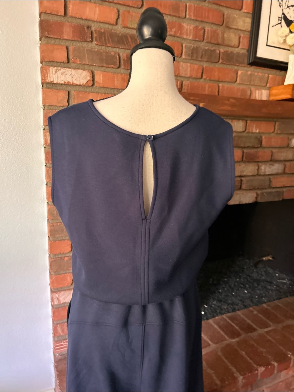 SPANX AirEssentials Sleeveless Jumpsuit in Navy Blue Sz 1X - Picture 9 of 10